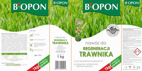 BOPON - Nawóz Do Regeneracji Trawnika Granulat 1kg BOPON - Nawóz Do Regeneracji Trawnika Granulat 1kg