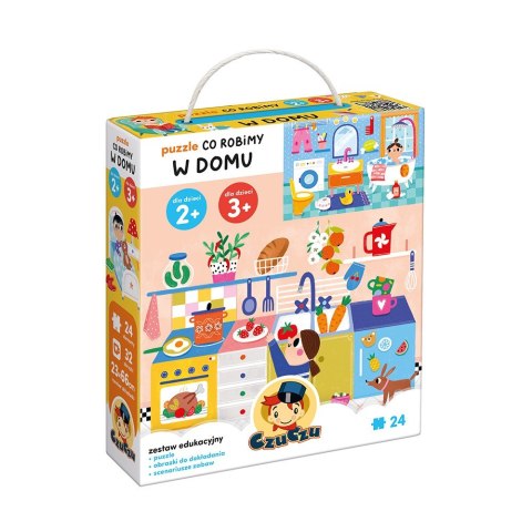 Puzzle co robimy w domu 24 elementy Puzzle co robimy w domu 24 elementy