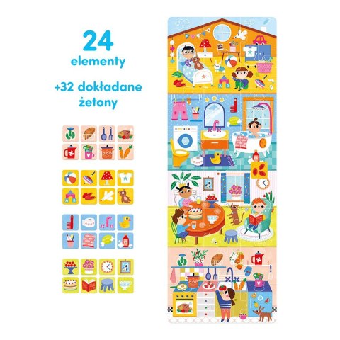 Puzzle co robimy w domu 24 elementy Puzzle co robimy w domu 24 elementy