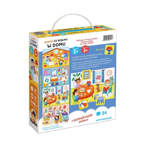 Puzzle co robimy w domu 24 elementy Puzzle co robimy w domu 24 elementy