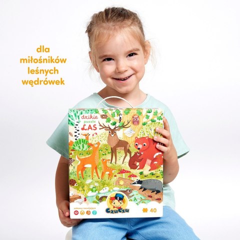 Puzzle dzikie puzzle - las 40 elementów Puzzle dzikie puzzle - las 40 elementów