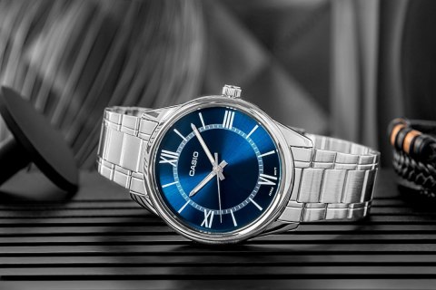 Zegarek Męski CASIO MTP-V005D-2B5UDF + BOX Zegarek Męski CASIO MTP-V005D-2B5UDF + BOX