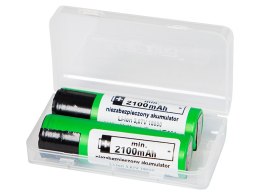 85-585# Akumulator 18650 li-ion 2szt 2100mah blaszki 3,6v sony/murata