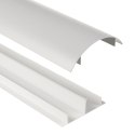 Aluminiowa listwa maskująca do kabli Maclean, 62x20x750mm, srebrna, MC-814 S