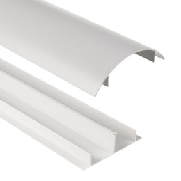 Aluminiowa listwa maskująca do kabli Maclean, 62x20x750mm, srebrna, MC-814 S
