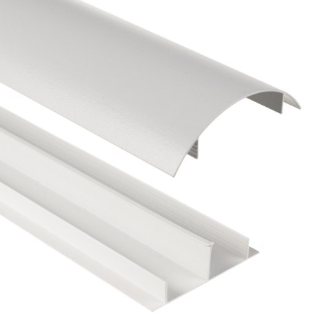 Aluminiowa listwa maskująca do kabli Maclean, 62x20x750mm, srebrna, MC-814 S Aluminiowa listwa maskująca do kabli Maclean, 62x20x750mm, srebrna, MC-814 S