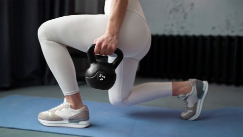 Kettlebell bitumiczny 20 kg REBEL ACTIVE Kettlebell bitumiczny 20 kg REBEL ACTIVE