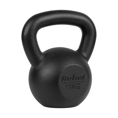 Kettlebell żeliwny 18kg, REBEL ACTIVE Kettlebell żeliwny 18kg, REBEL ACTIVE