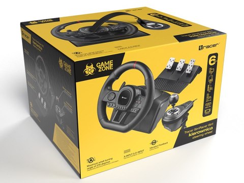 Kierownica TRACER SimRacer MANUAL GEARBOX 6 in 1 (PC/PS4/PS3/Xone/X360/SWITCH) Kierownica TRACER SimRacer MANUAL GEARBOX 6 in 1 (PC/PS4/PS3/Xone/X360/SWITCH)