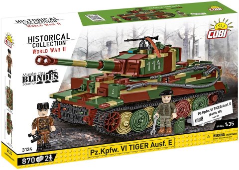 Klocki pz.kpfw. vi tiger ausf. e 870 klocków Klocki pz.kpfw. vi tiger ausf. e 870 klocków