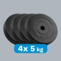 Obciążenie bitumiczne zestaw 4x5kg, otwór 31mm, talerz klasyczny, REBEL ACTIVE