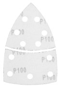 Papiery ścierne na rzep, żelazko 102 x 152 mm, P100, 5 szt., z 11 otworami