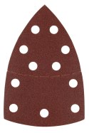Papiery ścierne na rzep, żelazko 102 x 152 mm, P120, 5 szt., z 11 otworami
