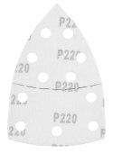 Papiery ścierne na rzep, żelazko 102 x 152 mm, P220, 5 szt., z 11 otworami