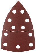 Papiery ścierne na rzep, żelazko 102 x 152 mm, P240, 5 szt., z 11 otworami