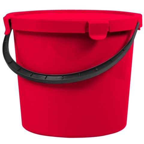 Wiadro z pokrywą Plast Team Berry 10L czerwone Wiadro z pokrywą Plast Team Berry 10L czerwone