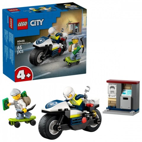 Klocki city 60455 pościg na motocyklu policyjnym Klocki city 60455 pościg na motocyklu policyjnym
