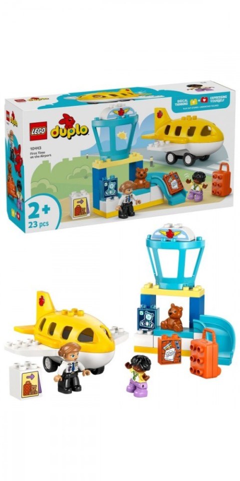 Klocki duplo 10443 pierwszy raz: na lotnisku Klocki duplo 10443 pierwszy raz: na lotnisku