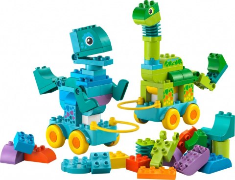 Klocki duplo 10451 3 w 1 dinozaury na kółkach Klocki duplo 10451 3 w 1 dinozaury na kółkach