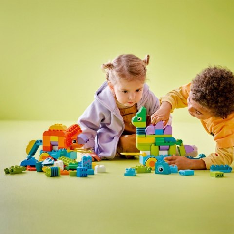 Klocki duplo 10451 3 w 1 dinozaury na kółkach Klocki duplo 10451 3 w 1 dinozaury na kółkach