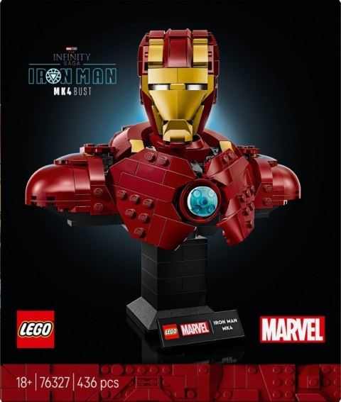 Klocki super heroes 76327 popiersie iron mana mk4 Klocki super heroes 76327 popiersie iron mana mk4
