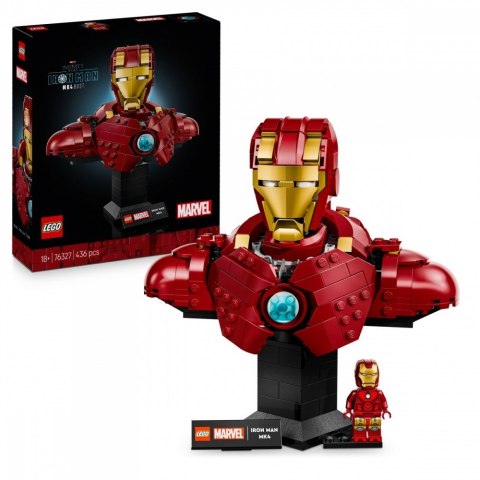 Klocki super heroes 76327 popiersie iron mana mk4 Klocki super heroes 76327 popiersie iron mana mk4
