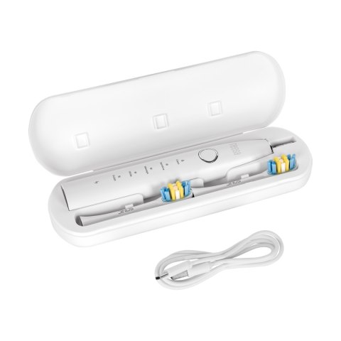 Soniczna szczoteczka do zębów TEESA SONIC 2 biała, 5 trybów pracy, etui podróżne , USB typ C Soniczna szczoteczka do zębów TEESA SONIC 2 biała, 5 trybów pracy, etui podróżne , USB typ C