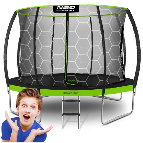 Trampolina ogrodowa profilowana 12ft/374cm z siatką wewnętrzną Neo-Sport Trampolina ogrodowa profilowana 12ft/374cm z siatką wewnętrzną Neo-Sport