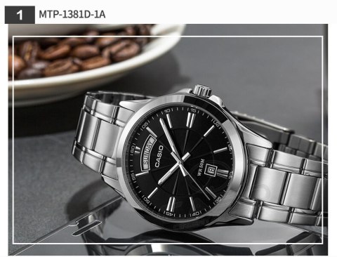 ZEGAREK MĘSKI CASIO MTP-1381D-1AVDF (zd076a) + BOX ZEGAREK MĘSKI CASIO MTP-1381D-1AVDF (zd076a) + BOX
