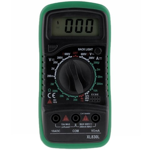 AG102E Multimetr xl830l + 2 sondy green AG102E Multimetr xl830l + 2 sondy green