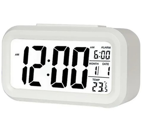 AK240C Cyfrowy budzik white led biały AK240C Cyfrowy budzik white led biały