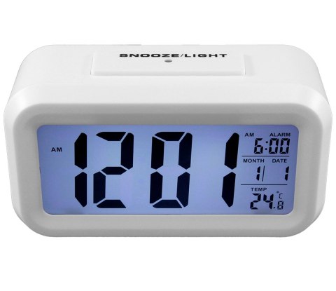 AK240C Cyfrowy budzik white led biały AK240C Cyfrowy budzik white led biały