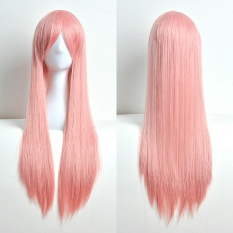 BQ3D Peruka włosy 80cm różowe cosplay BQ3D Peruka włosy 80cm różowe cosplay