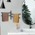 DA261 Uchwyt na ręcznik ruchome ramiona czarny