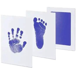 DA83A Niebrudzący odcisk rączki stópki 10x15,3 cm blue