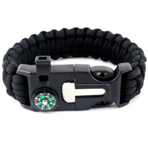 DA99 Bransoletka survival 5w1 black DA99 Bransoletka survival 5w1 black