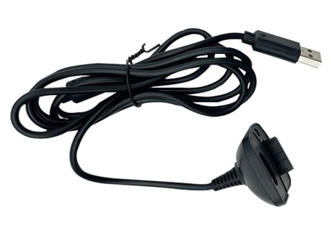 KX7A 2x bateria xbox 360 kabel usb black KX7A 2x bateria xbox 360 kabel usb black