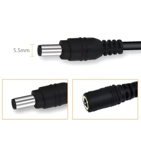 KP11 Przedłużacz 5m kabel zasilający 5,5mm KP11 Przedłużacz 5m kabel zasilający 5,5mm