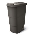 Kosz ogrodowy WHEELER 90 L - czarny recykling