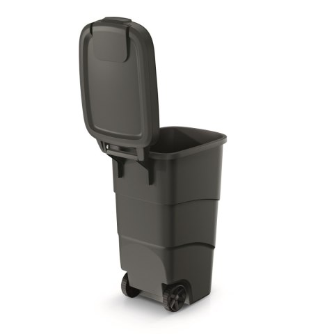 Kosz ogrodowy WHEELER 90 L - czarny recykling Kosz ogrodowy WHEELER 90 L - czarny recykling