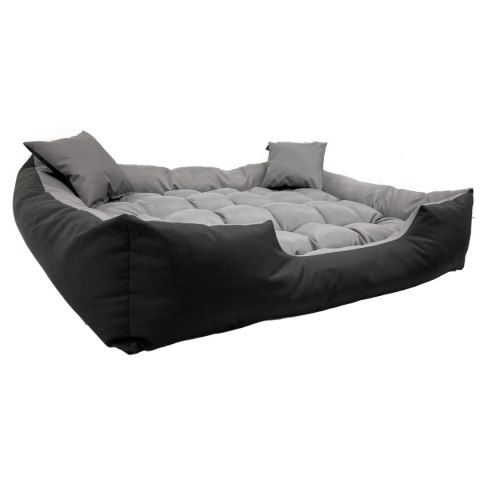 Legowisko dla psa ECCO 80x60 / 100x75 cm szaro-czarne Legowisko dla psa ECCO 80x60 / 100x75 cm szaro-czarne