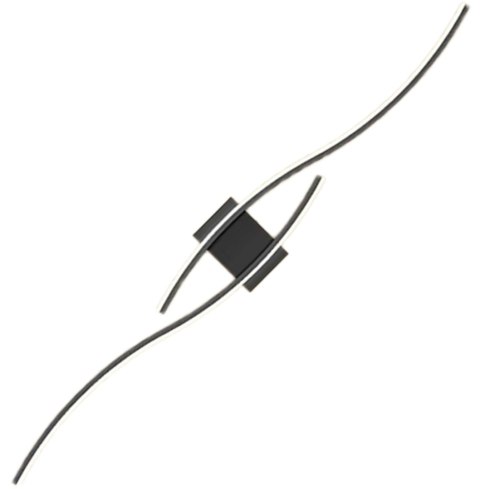 ZD149B Lampa scienna kinkiet czarny 60cm ciepły biały ZD149B Lampa scienna kinkiet czarny 60cm ciepły biały