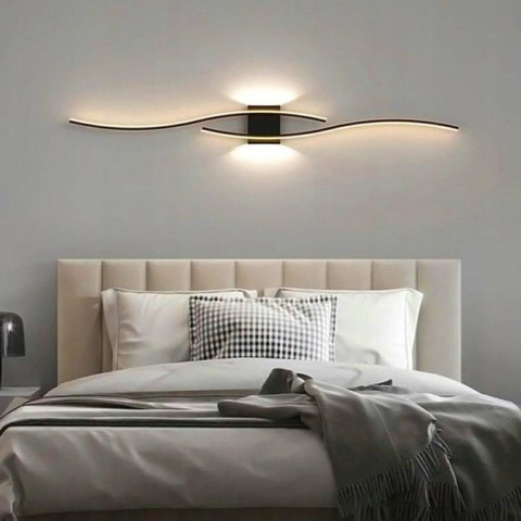 ZD149B Lampa scienna kinkiet czarny 60cm ciepły biały ZD149B Lampa scienna kinkiet czarny 60cm ciepły biały