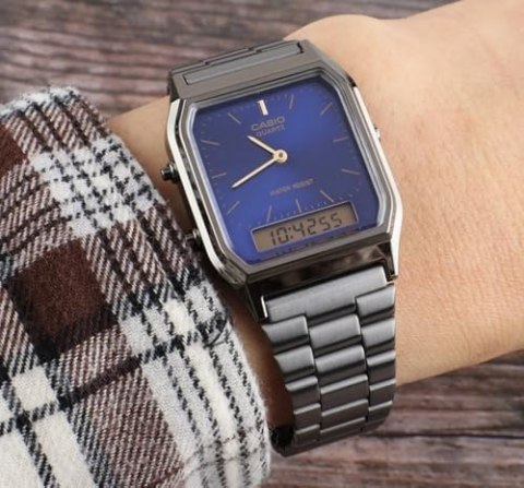 ZEGAREK UNISEX CASIO Vintage AQ-230GG-2A + BOX ZEGAREK UNISEX CASIO Vintage AQ-230GG-2A + BOX
