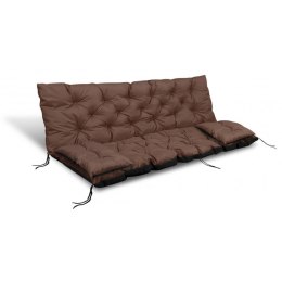 ZESTAW OGRODOWY 180x60x50CM + 2 PODUSZKI 42X42 CM BRĄZOWY