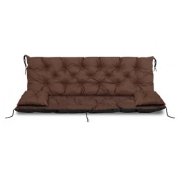 ZESTAW OGRODOWY 180x60x50CM + 2 PODUSZKI 42X42 CM BRĄZOWY
