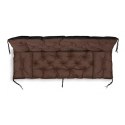 ZESTAW OGRODOWY 180x60x50CM + 2 PODUSZKI 42X42 CM BRĄZOWY