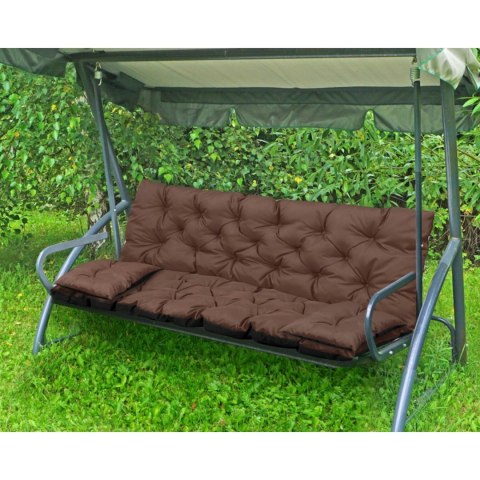 ZESTAW OGRODOWY 180x60x50CM + 2 PODUSZKI 42X42 CM BRĄZOWY ZESTAW OGRODOWY 180x60x50CM + 2 PODUSZKI 42X42 CM BRĄZOWY
