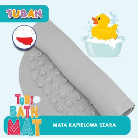 Mata kąpielowa antypoślizgowa szara Mata kąpielowa antypoślizgowa szara