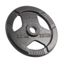 Obciążenie żeliwne olimpijskie 20kg, otwór 51mm, talerz z uchwytami, REBEL ACTIVE
